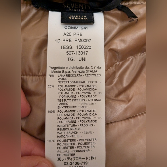 Seventy Venezia Cape Italian Designer Poncho Wool Fringe - Picture 5 of 7